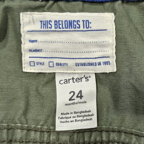 Carter’s Green Utility Hooded Jacket | 24 Months - Picture 3 of 8